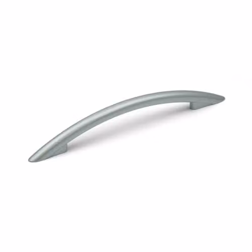 Handle & Home Matt Chrome Bow Cabinet Handle, Silver, 128mm – 1