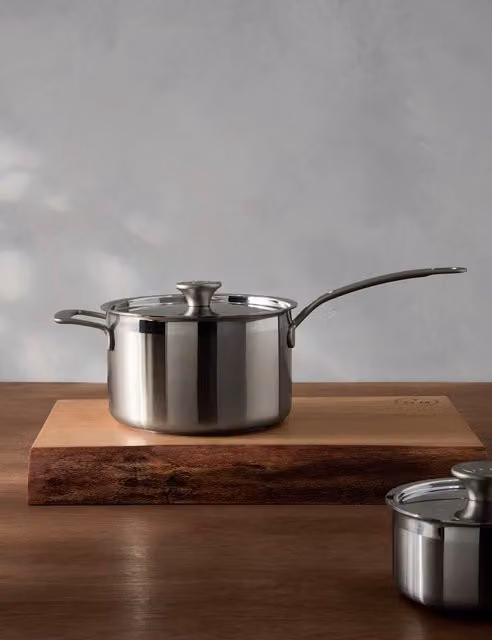 M&S x Tom Kerridge Stainless Steel and Copper Saucepan, Silver, 20cm