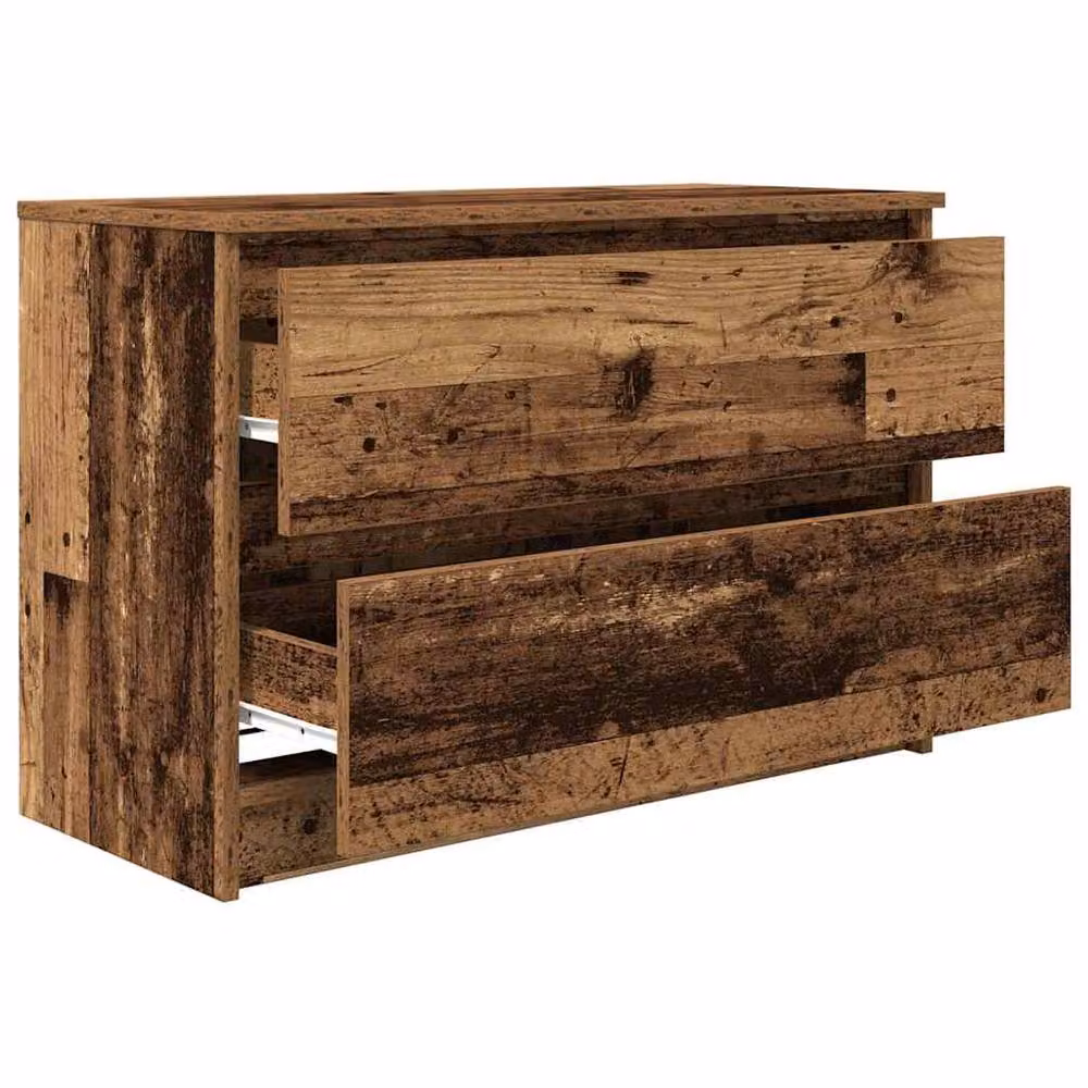 Berkfield Home Rustic TV Cabinet in Brown, W/D/H: 80 x 35 x 54 cm – 4