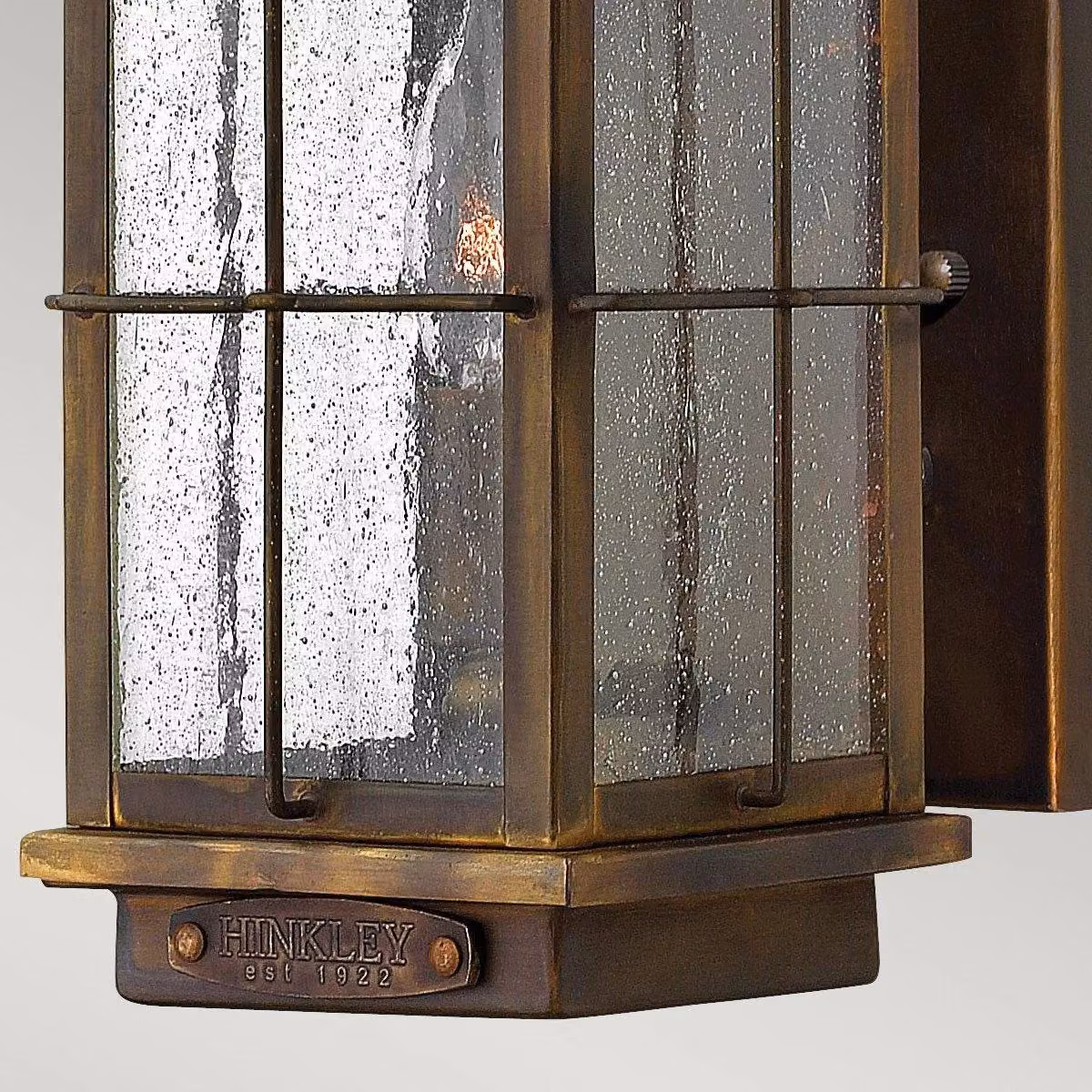 Netlighting Bingham Small Outdoor Wall Lantern Light in Brown with Transparent Glass and E14 Base, IP44 Rated – 3