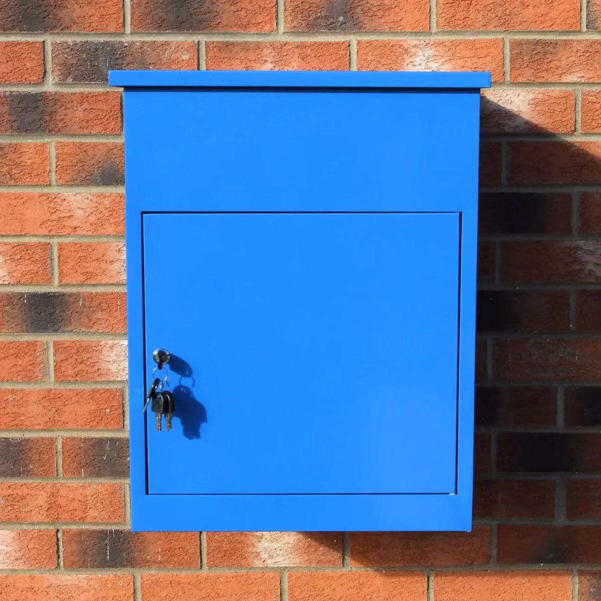 Monstershop Blue Galvanised Steel Parcel Post Box – 3