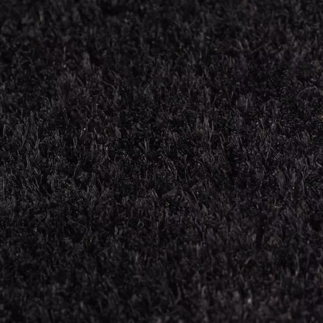 Berkfield Home Set of 5 Black Tufted Coir and PVC Weatherproof Door Mats, W: 40 cm, D: 60 cm