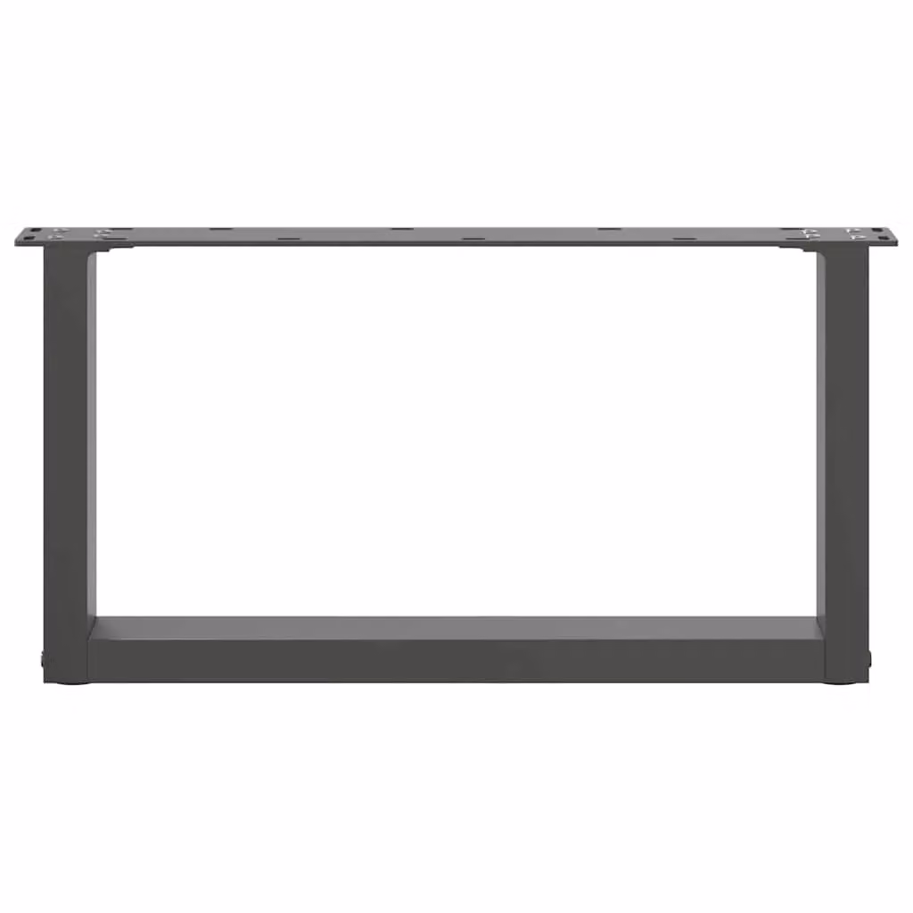 Berkfield Home U-Shaped Coffee Table Legs, 2 Pieces, Anthracite Black Steel, Height: 70 cm, Width: 31 cm – 3
