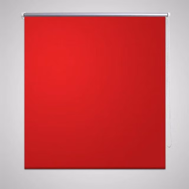 Berkfield Home Red Blackout Roller Blind, Thermal Insulating, W: 120 cm x H: 175 cm