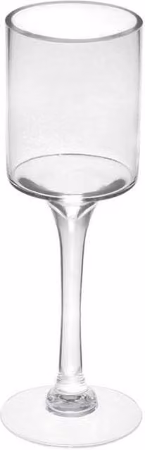 KDMD Transparent Glass Tall Stem Candle Holder and Vase, Height: 30 cm