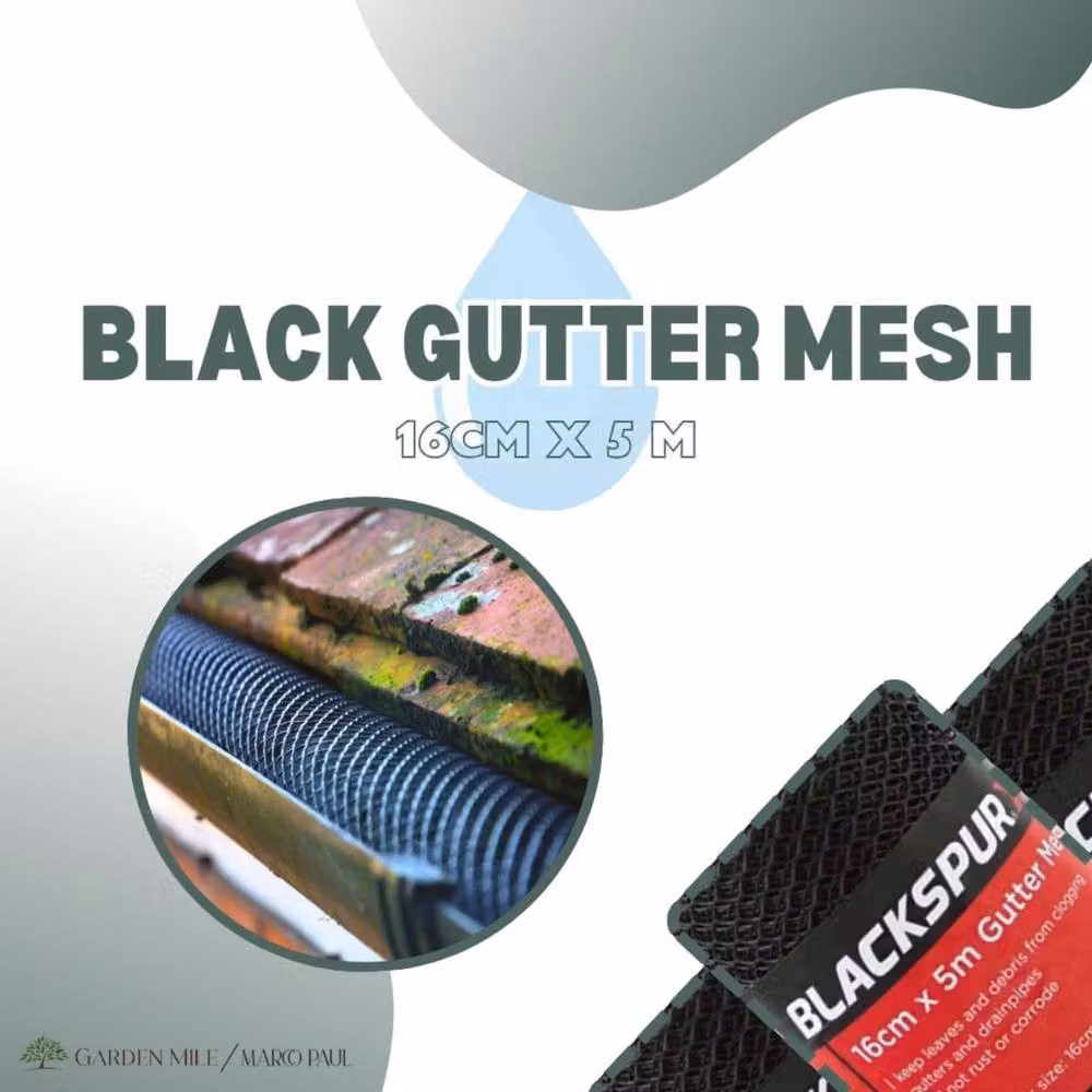 Marco Paul Black PVC Gutter Guard Mesh, 2 Pack – 4