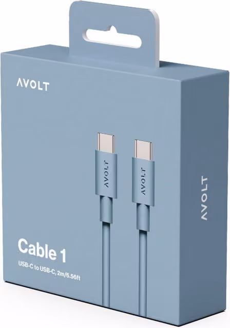 Avolt USB-C Cable in Shark Blue