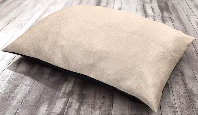 Velosso Rectangular Non-Slip Lounging Cushion in Beige and Yellow