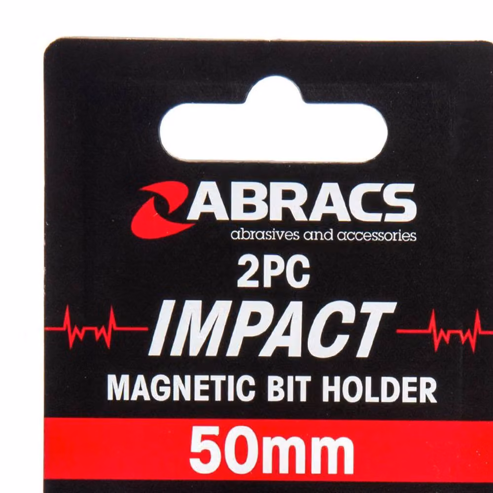 Abracs Expert Impact Magnetic Bit Holder, 2 Pack, Black – 2