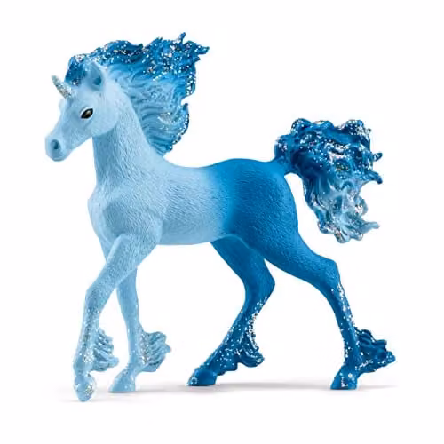 Schleich bayala Elementa Water Flames Unicorn Foal Multicolour Toy Figurine – 1