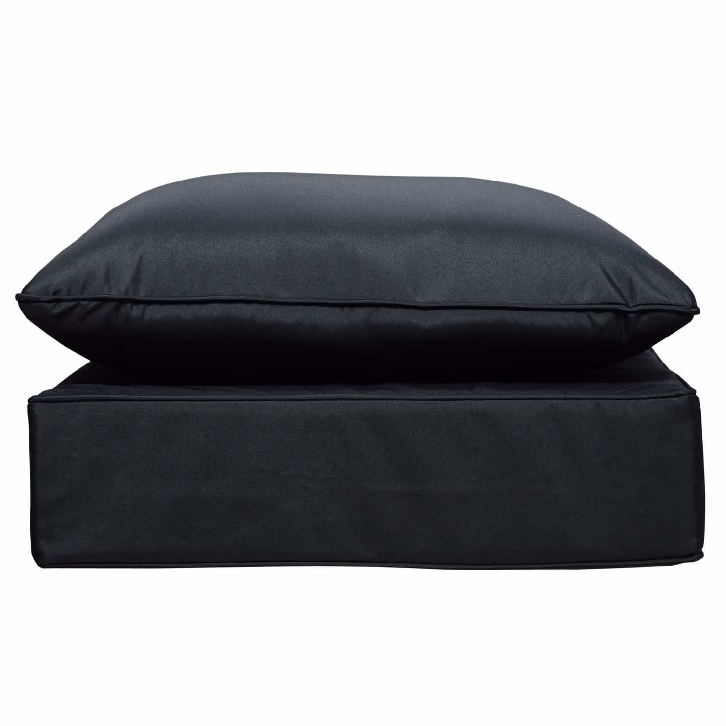 Outsunny Black Outdoor Seat and Back Cushion Set with Removable Washable Covers – 6