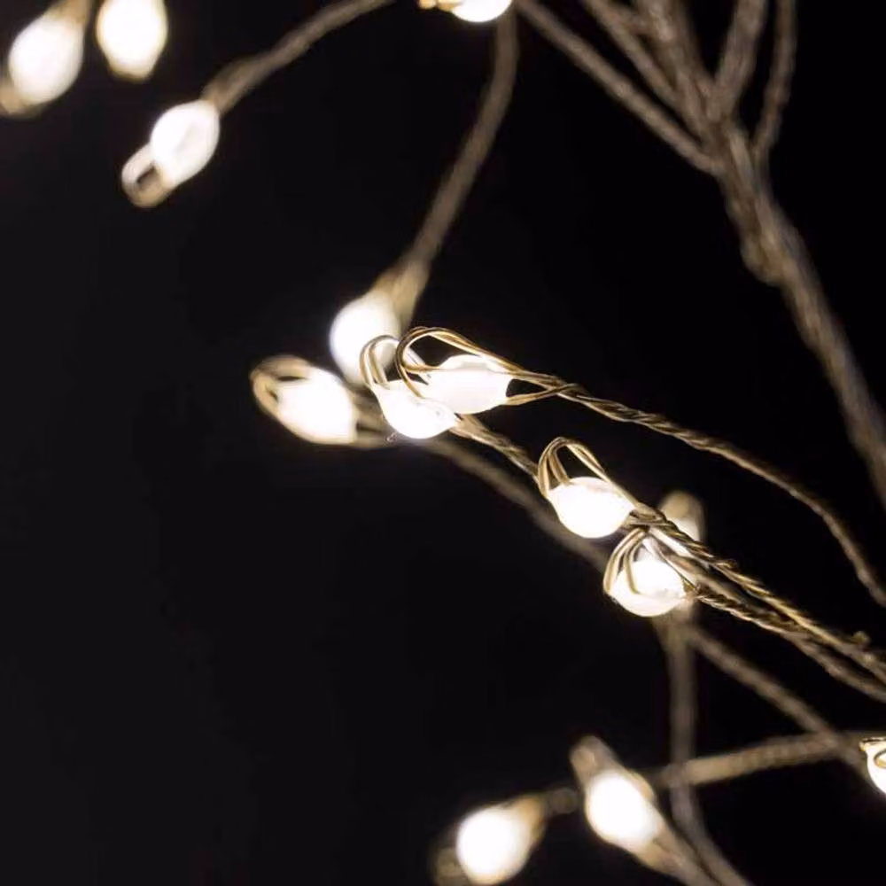 Lemon Pavilion Warm White LED Eight Sequence Cluster String Light with Clear Bulbs, 2.75 m – 2