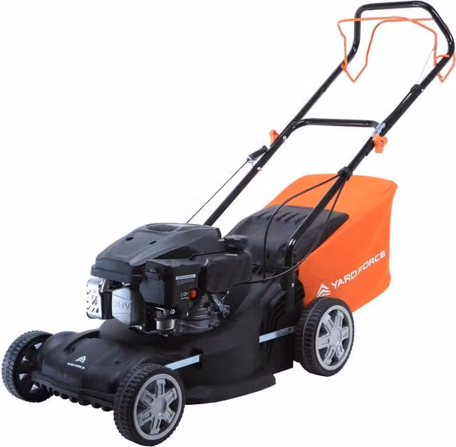 Yard Force 40cm Self Propelled Petrol Lawnmower with 127cc Engine, Orange