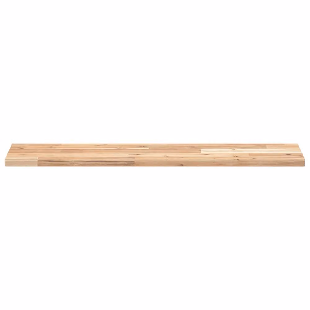 Berkfield Home Floating Shelf in Brown Untreated Solid Acacia Wood, W/D/H: 100 x 20 x 2 cm – 2