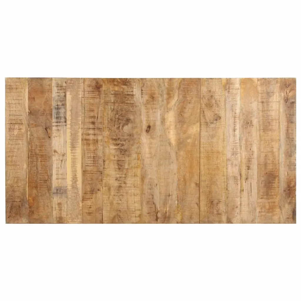 Berkfield Home Brown Rough Mango Wood Dining Table W/D/H: 180 x 90 x 76 cm – 2