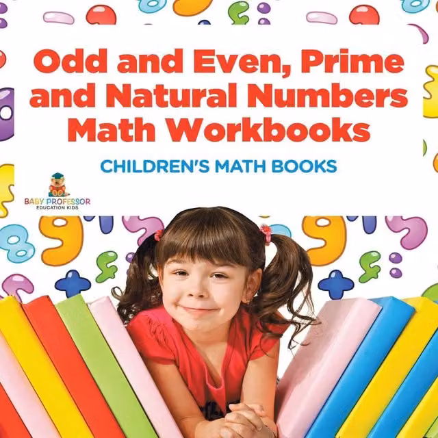 Baby Professor Odd & Even, Prime & Natural Numbers Math Workbooks for Children, White and Multicolour