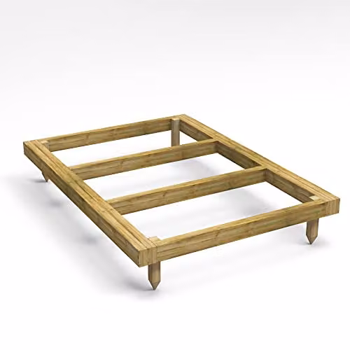 Powersheds Premium Wooden Shed Base with Pressure Treated Tanalised Timber Bearers, Brown