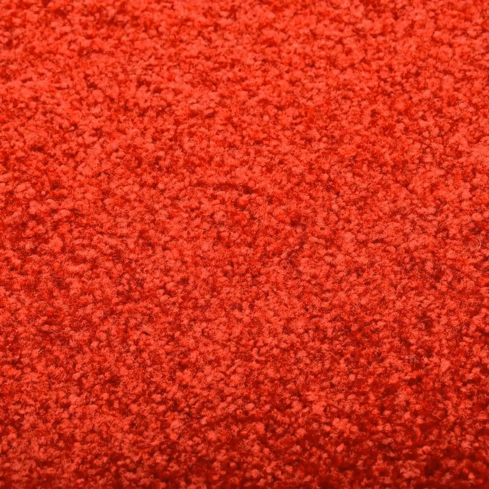 Berkfield Home Washable Non-Slip Red Doormat W/D/H: 120 x 150 cm – 3