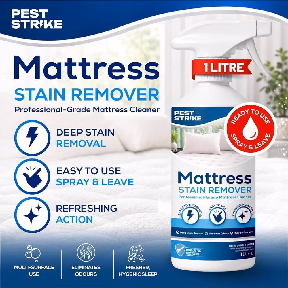 volila Extra Strong Mattress Cleaner Stain Remover, White, 1000ml – 2