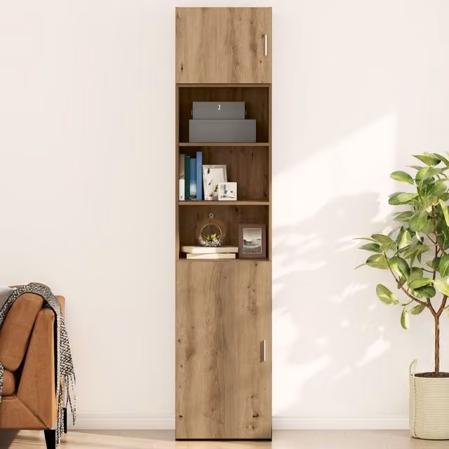 Berkfield Home Artisan Oak Wall Cabinet, Brown, W: 50 cm, D: 42.5 cm, H: 40 cm – 1