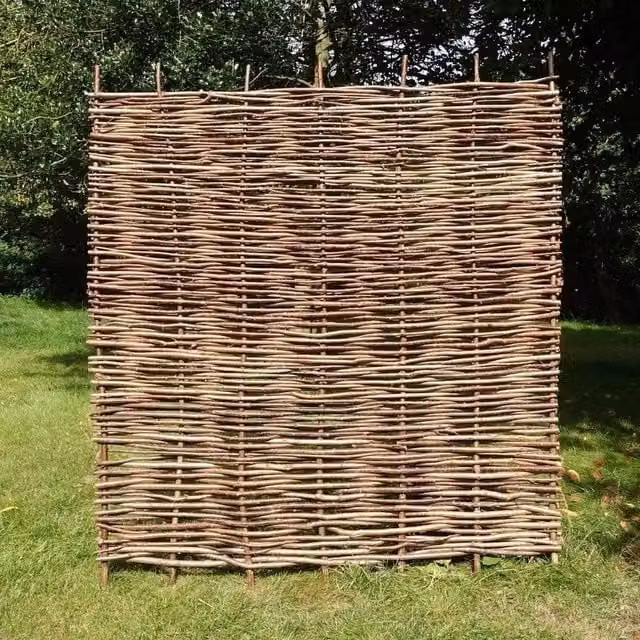 Access Garden Products Woven Wood Mat in Brown, W: 182.88 cm, H: 121.92 cm – 1