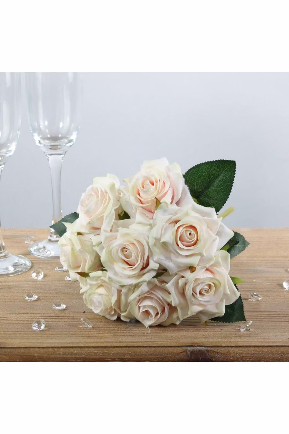 KDMD Light Pink Arundel Rose Bouquet, 26 cm – 2