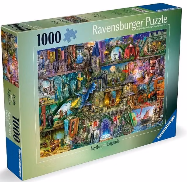 Ravensburger Myths and Legends 1000 Piece Fantasy Jigsaw Puzzle in Multicolour and Green