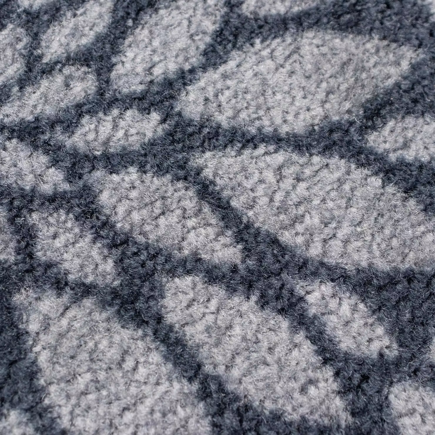JVL Mega Doormat and Runner Set in Blue and Grey with Floral Design, W: 150 cm, D: 100 cm – 3
