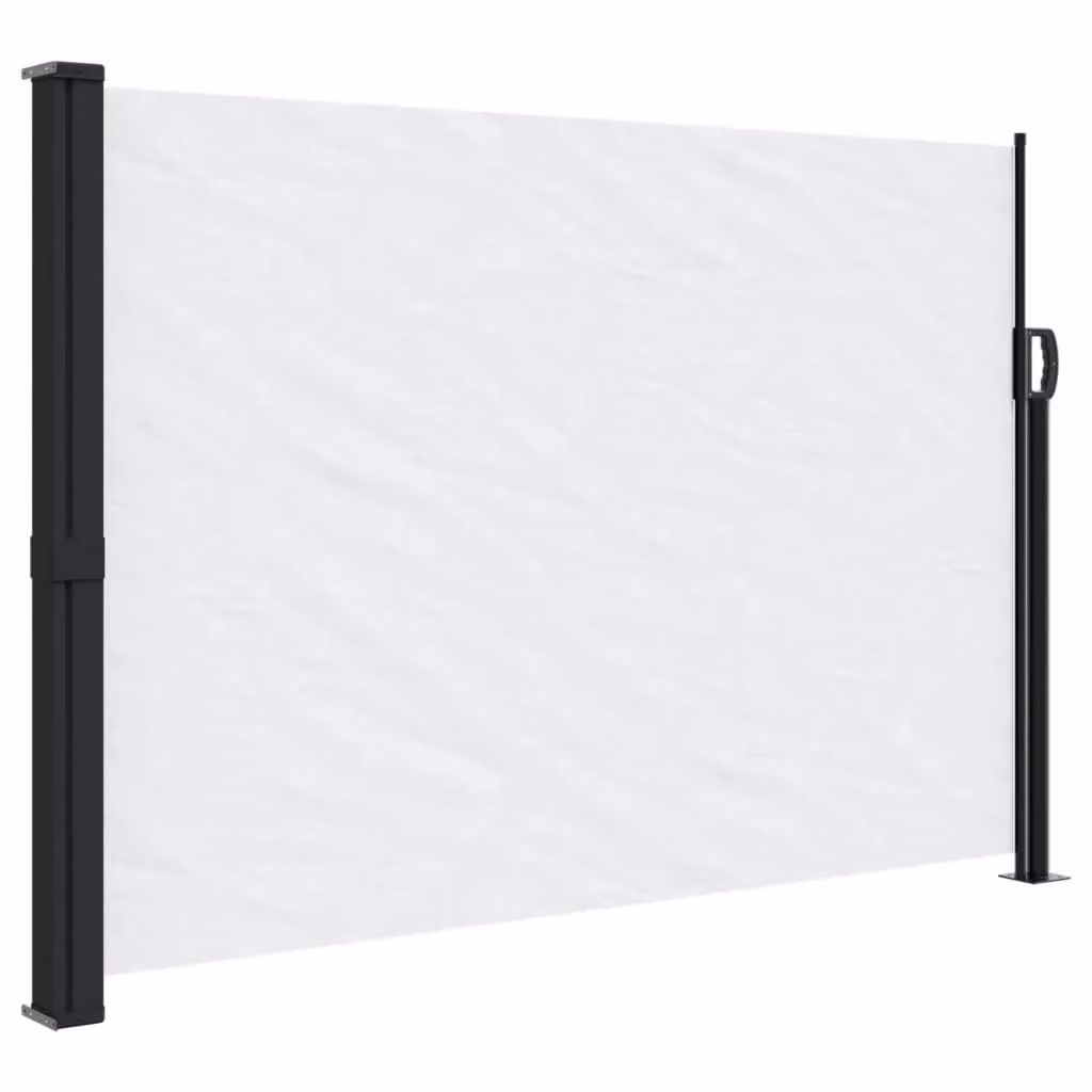 Berkfield Home Retractable Side Awning in White, W/H: 300 x 140 cm – 2