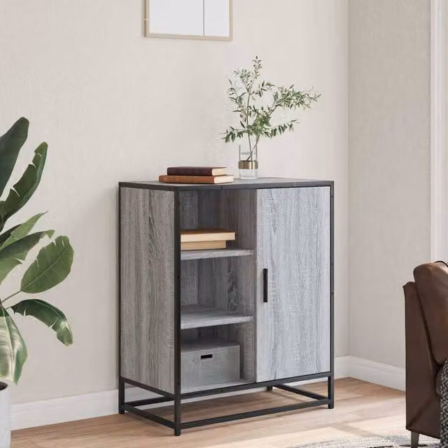 Berkfield Home Grey Sonoma Industrial Sideboard, W/D/H: 62 x 35 x 76 cm – 1