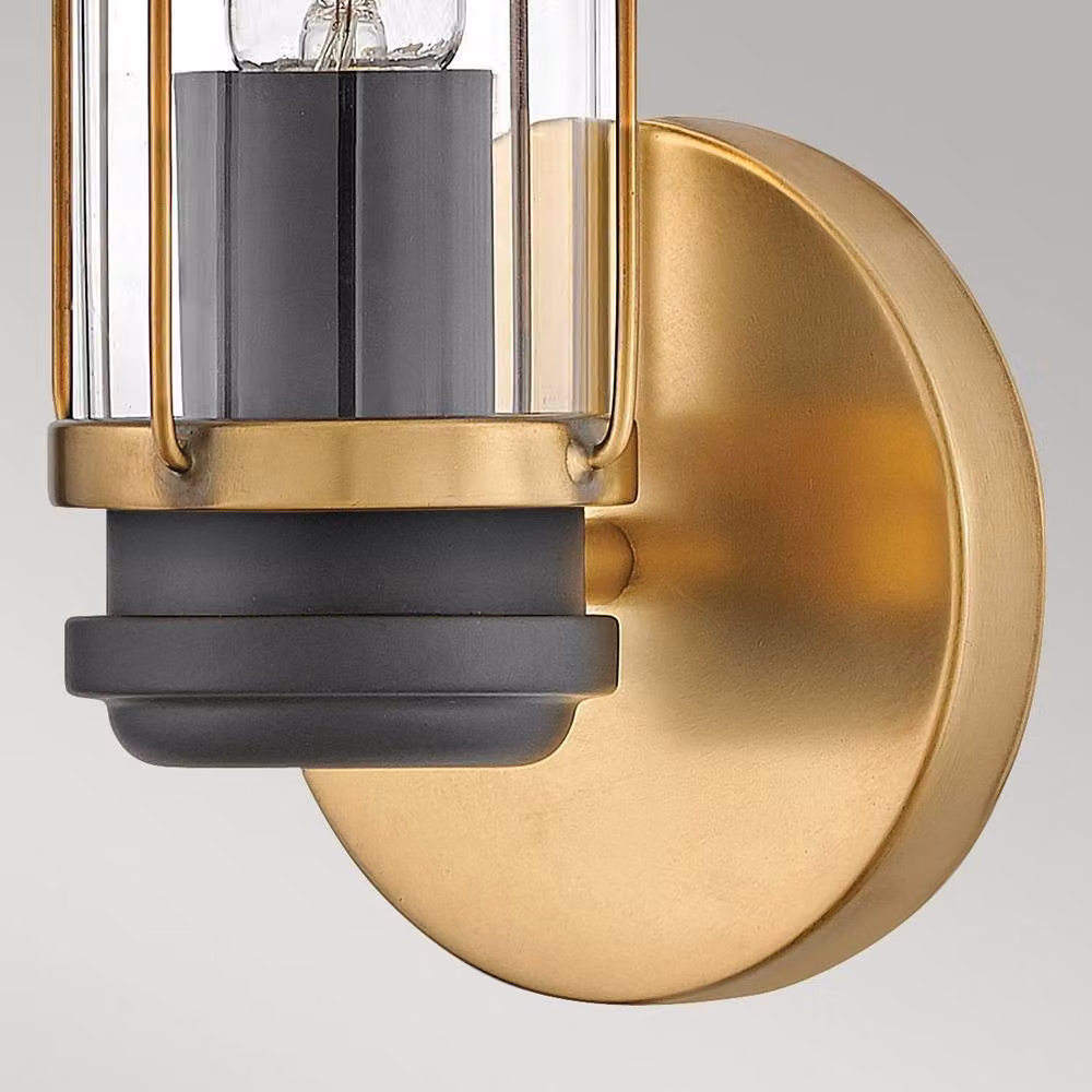 Netlighting Masthead Outdoor Wall Light in Heritage Brass and Black, IP44 Rated – 2