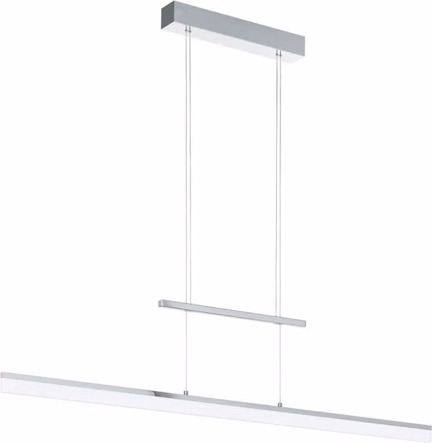 Loops Suspended LED Pendant Light in Chrome with Warm White Bulbs Included