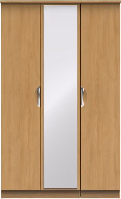 Ready Assembled 2 U Holborn Triple Mirror Wardrobe in Brown – 1