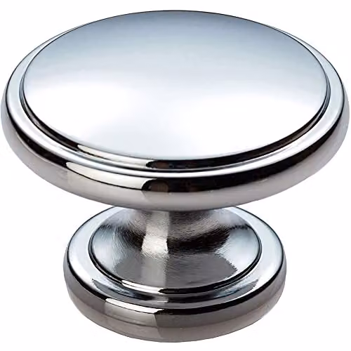 Loops Ring Domed Cupboard Door Knob in Polished Chrome – 1