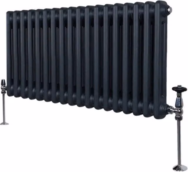 Monstershop Traditional 2 Column Steel Radiator in Anthracite Grey, W/D/H: 30.0 x 7.0 x 83.0 cm – 1