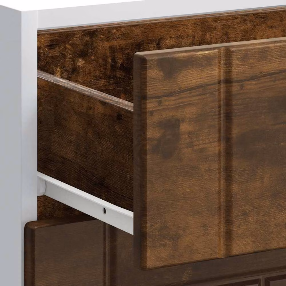 Berkfield Home Lucca Kitchen Base Cabinet in Smoked Oak Brown, W/D/H: 60.0 x 46.0 x 81.5 cm – 4