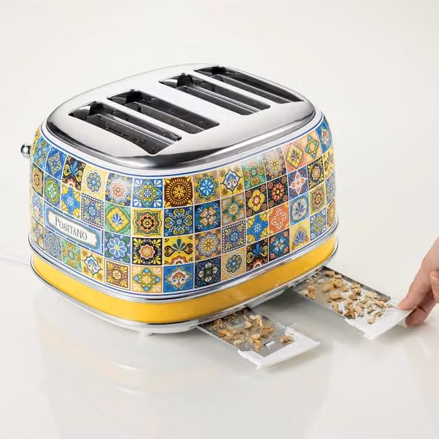 Ariete Positano 4 Slice Toaster, Multicolour