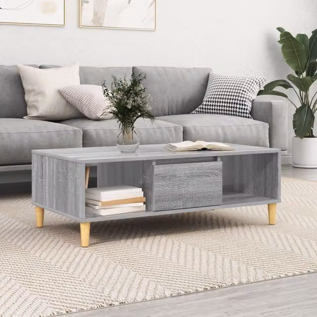 Berkfield Home Modern Grey Sonoma Storage Unit with Door in Engineered Wood