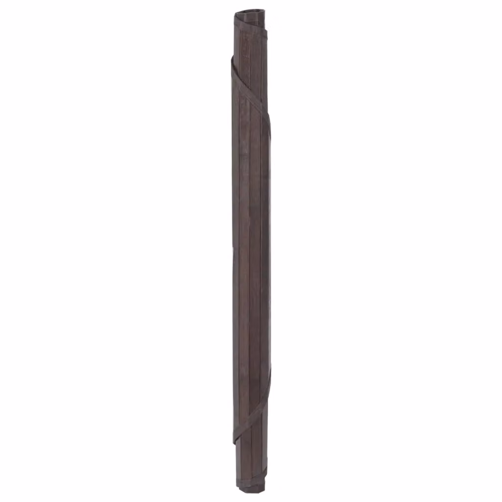 Berkfield Home Round Bamboo Rug in Brown, Diameter: 60 cm – 3