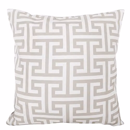 Olivia Rocco Waterproof Reversible Cushion Covers in Milano Natural Beige, W/D/H: 43 x 43 x 43 cm