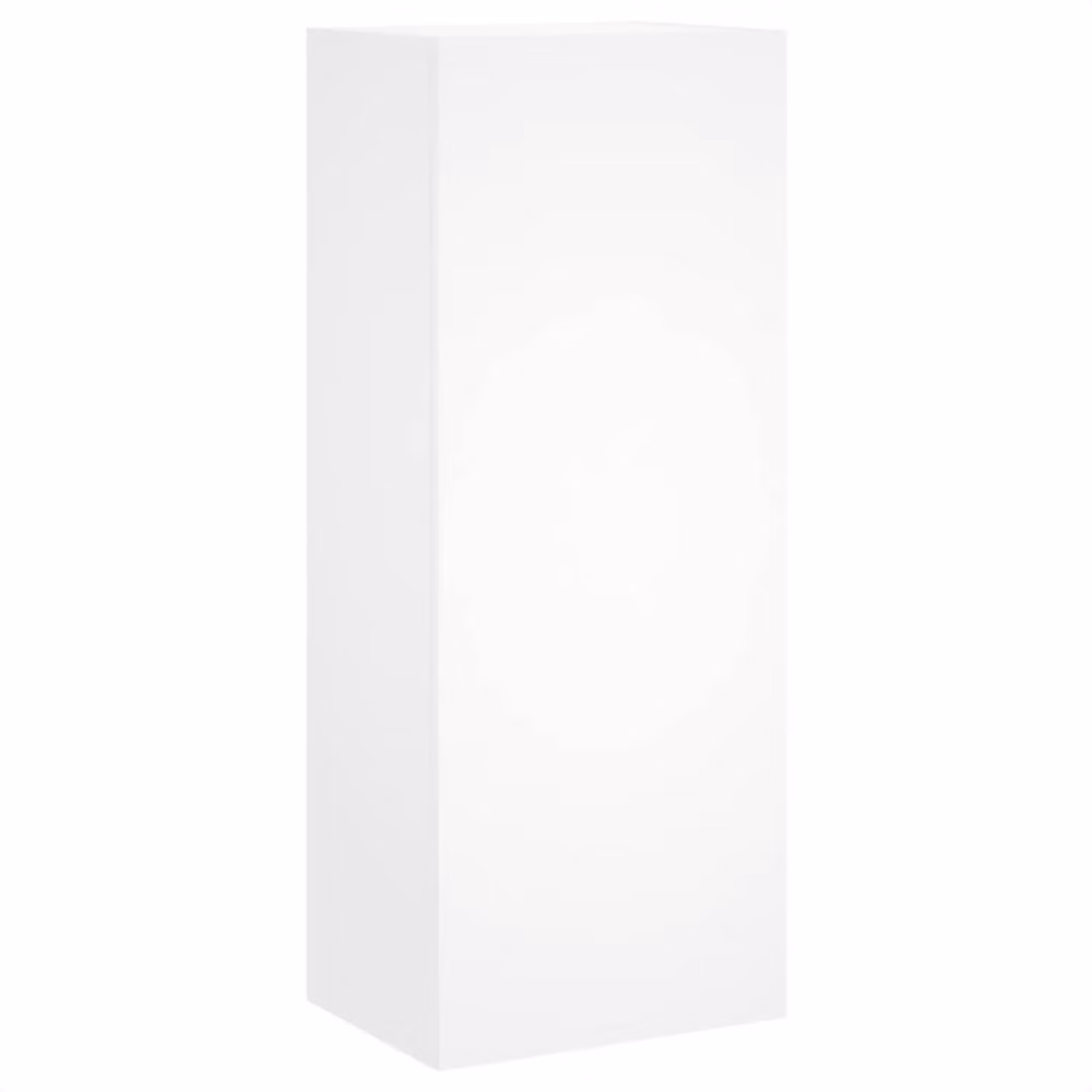 Berkfield Home White TV Wall Cabinet in Engineered Wood, W: 40.5 cm, D: 30 cm, H: 102 cm – 2