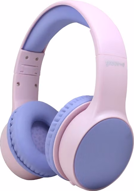 Groov-e Kidz Wireless Bluetooth DJ Style Headphones - Pink