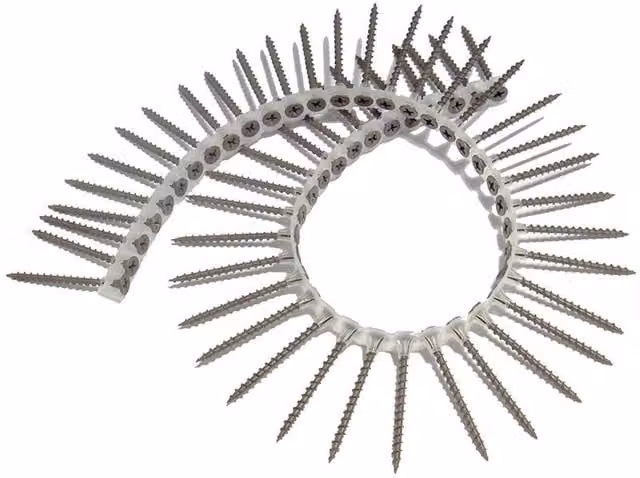 Forgefix Drywall Collated Phillips Bugle Head Screws, 4.2 x 75mm, Grey, Box of 1000