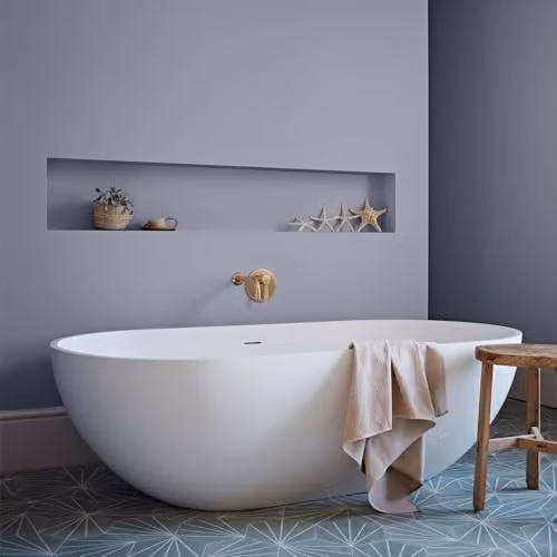 Crown Easyclean Mould Resistant Water Based Bathroom Paint, Blue Grey, 2.5L – 3