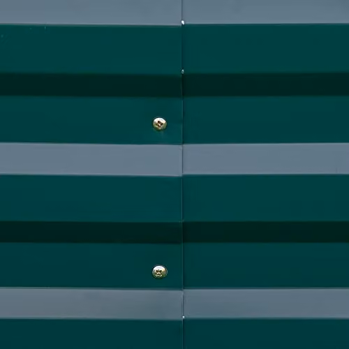 Outsunny Galvanised Steel Raised Garden Bed, Green, W: 241 cm, D: 90.5 cm, H: 30 cm – 4