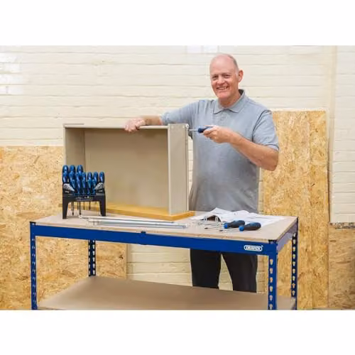Draper Steel Workbench in Blue – 3