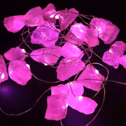 KDMD Gemstone Enchantment Lights in Pink Rose Quartz – 2