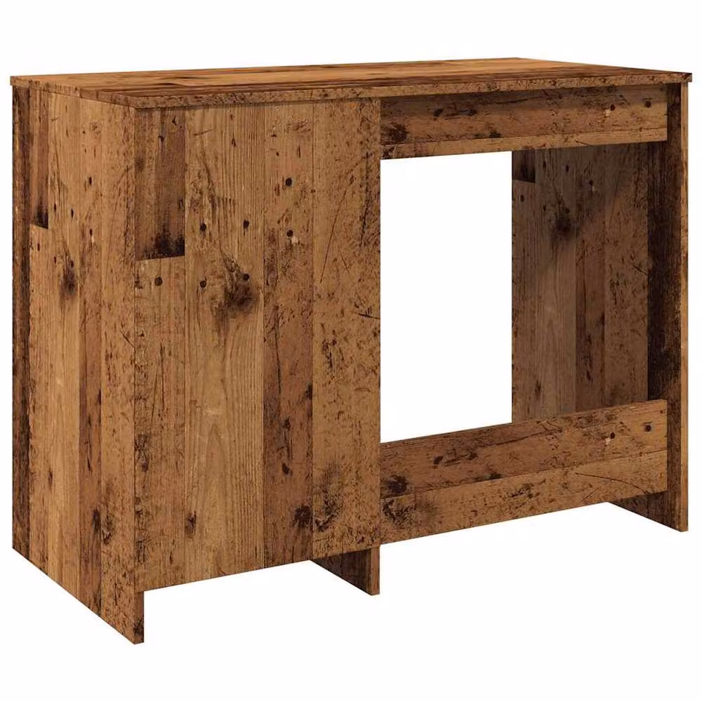 Berkfield Home Modern Writing Desk in Brown, W/D/H: 100 x 50 x 76 cm – 6