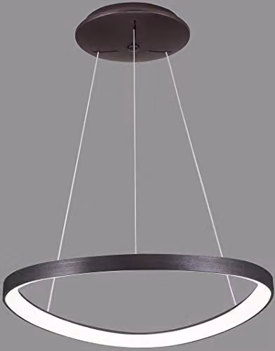 Netlighting Modern LED Ring Pendant Light in Brown and White, Dimmable, 2640 lm, 3000 K – 2