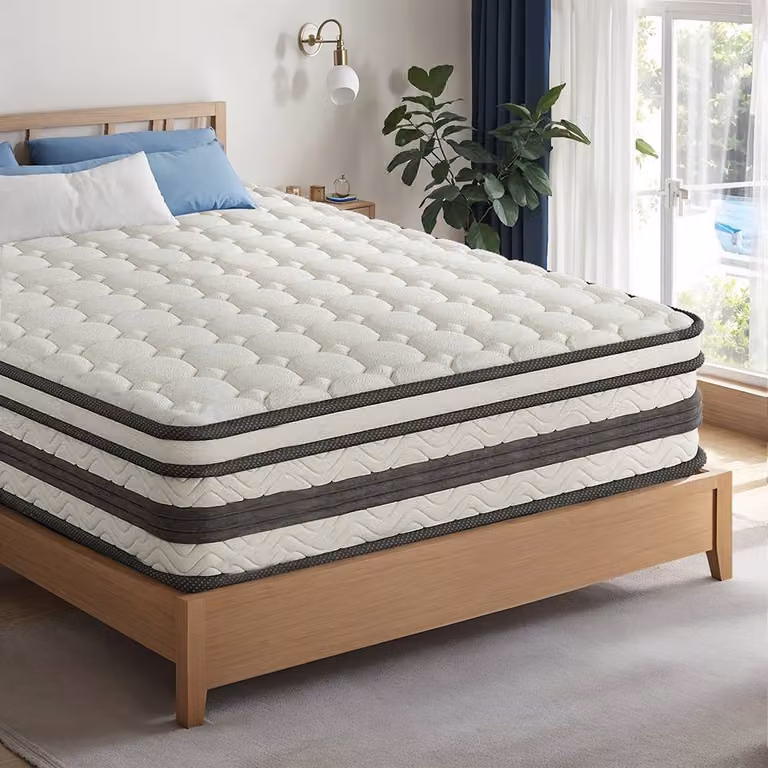 Rolipo Single Orthopaedic Hybrid Memory Foam Mattress, White, Depth: 27 cm, W/D/H: 90 x 190 x 27 cm